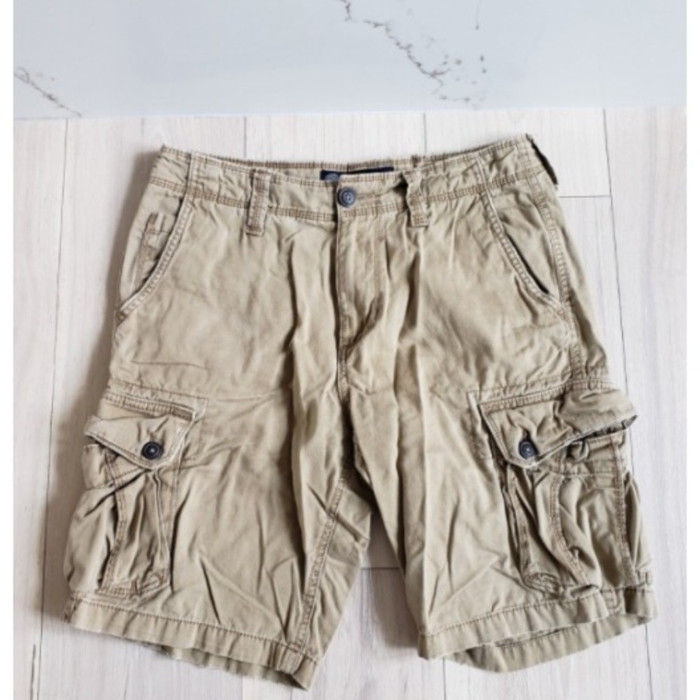 Mens Shorts‎ Bundle Size 30 Gap Wrangler AE Cargo Chino Camo Summer Lot 7Pc - Picture 13 of 16